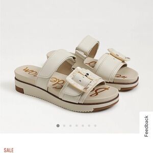 Sam Edelman Adrianna Slide Sandals - Ivory